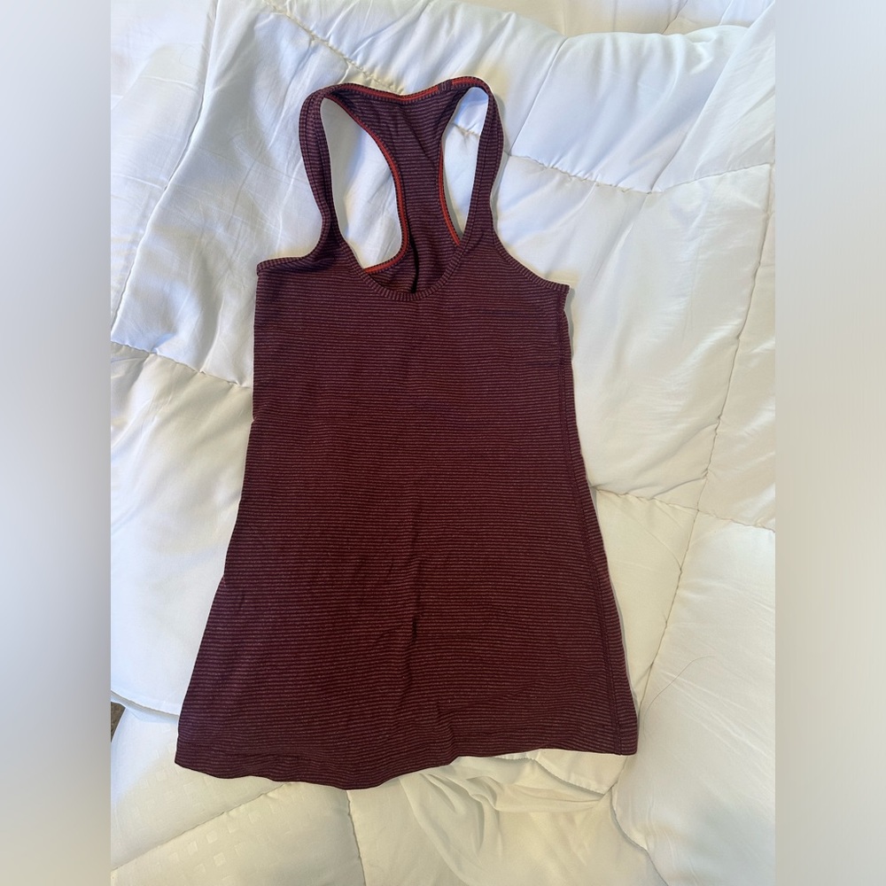 Lululemon Athletica Maroon Tank Top